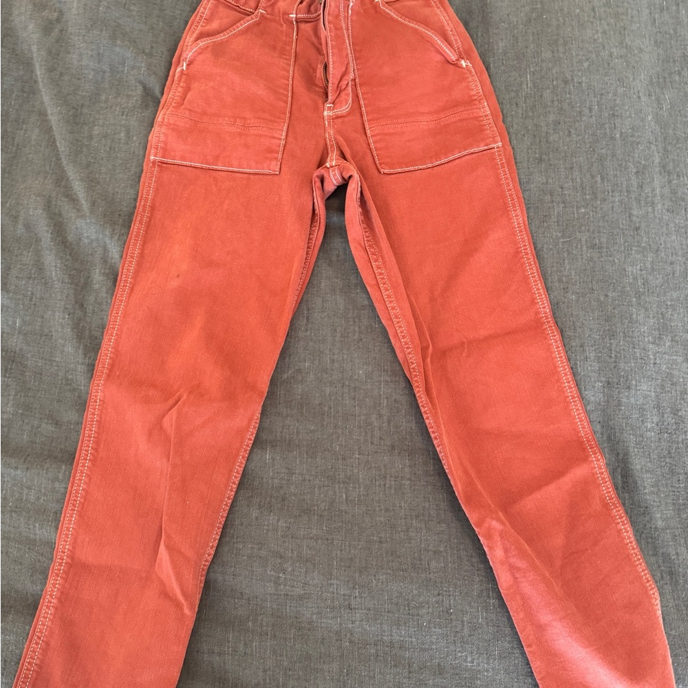 Rust Orange Corduroy Pants